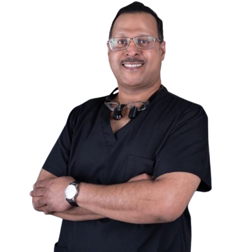 طبيب أسنان مبتسم