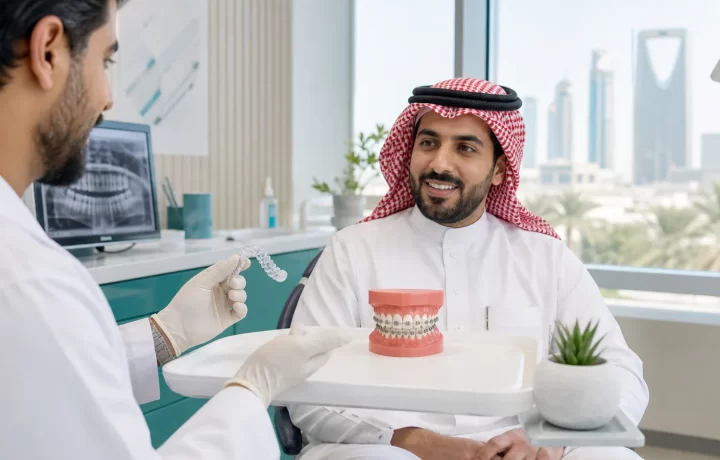 طبيب تقويم يشرح الفرق بين القوالب الشفافة والتقويم المعدني