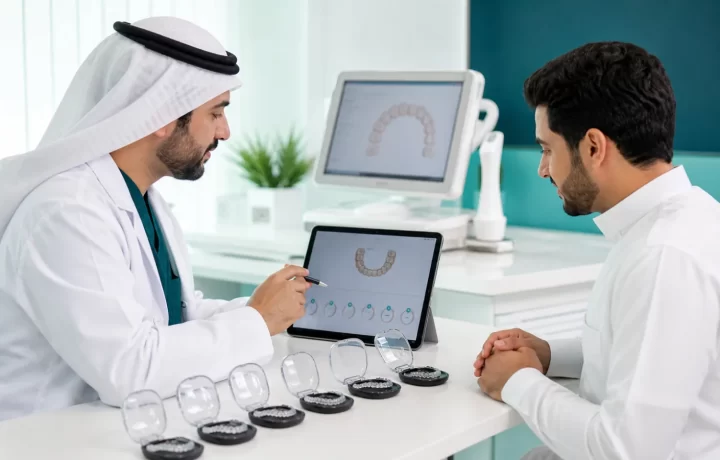 طبيب تقويم يشرح مراحل ومدة علاج الإنفزلاين لمراجع